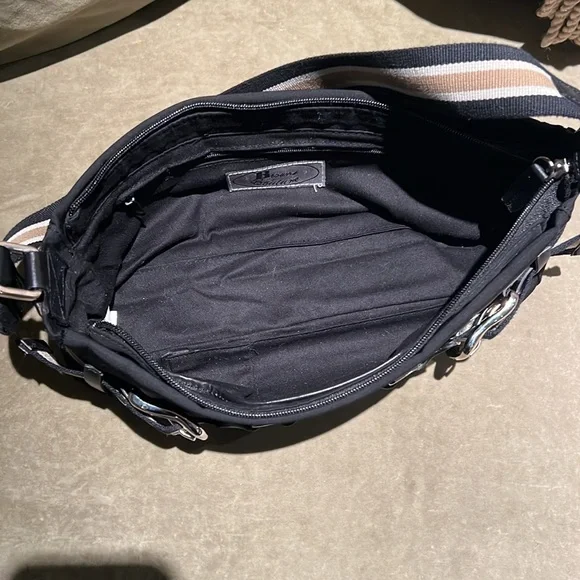 Browns Couture Canvas w/leather trim black handbag - Picture 8 of 16